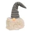 Homegifo *large Gray Hat Santa Gnome W/led Light Nose