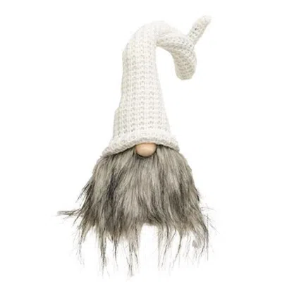 Homegifo Large Plush Santa Gnome W/cream Hat In White