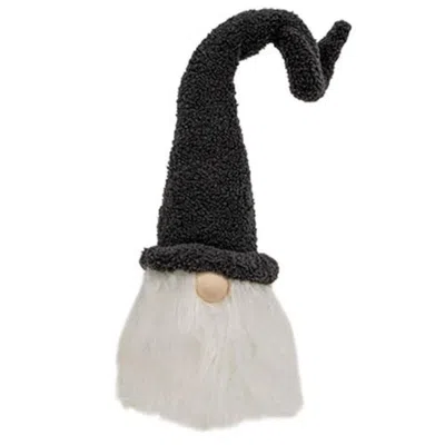Homegifo Large Plush Santa Gnome W/gray Hat In Black