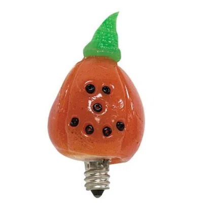 Homegifo Large Pumpkin Face Bulb In Orange