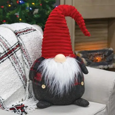 Homegifo Large Roly Poly Plaid Gnome W/red Hat