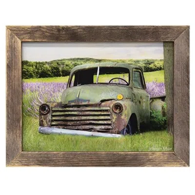 Homegifo Lavender Truck Framed Print
