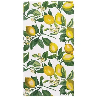 Homegifo *leafy Lemon Wall Peel & Stick Wallpaper In Yellow