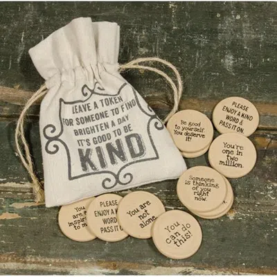 Homegifo Leave A Token W/ Drawstring Bag In Multi