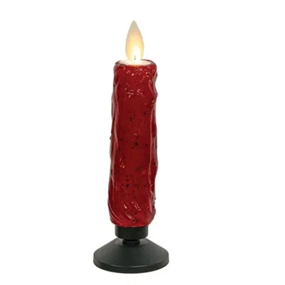 Homegifo Led Dual Base Taper Ruby Red In Burgundy