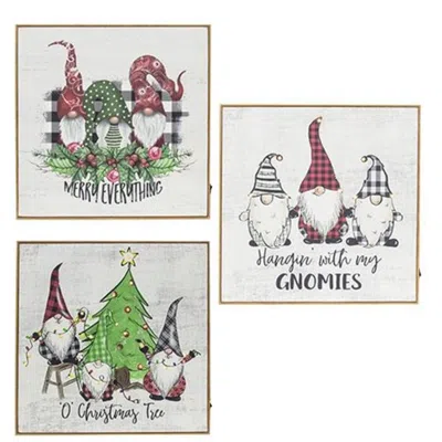 Homegifo *led Merry Everything Gnome Art 3 Asstd. In Multi