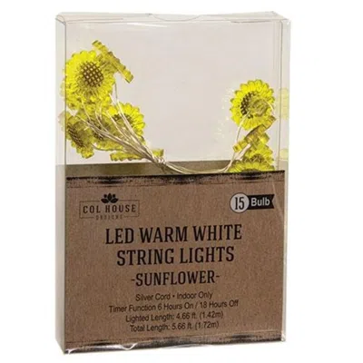 Homegifo Led Sunflower Timer Lights 15 Count In Multi