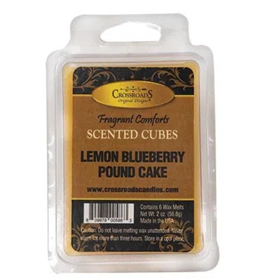 Homegifo Lemon Blueberry Pound Cake Scent Cubes In White