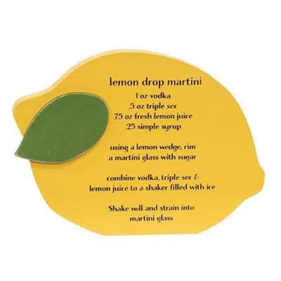 Homegifo Lemon Drop Martini Chunky Sitter In Yellow