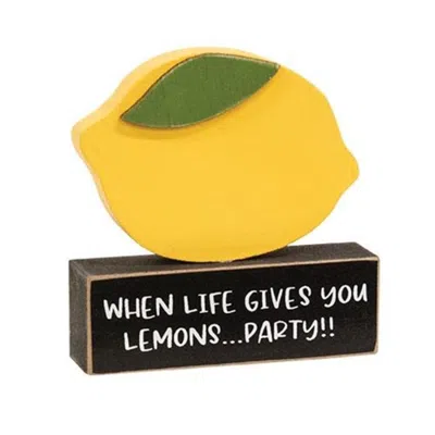 Homegifo Lemon On "when Life Gives You Lemons..." Sitter In Yellow