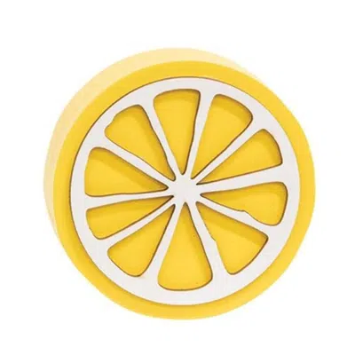 Homegifo Lemon Slice Sitter In Yellow