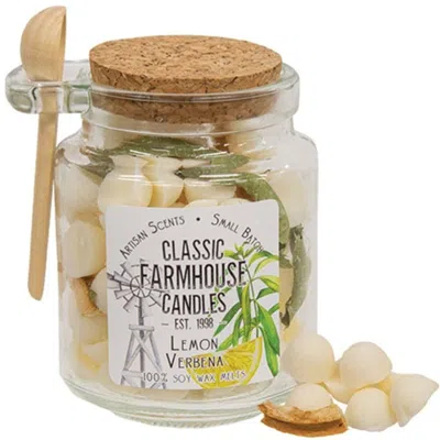 Homegifo Lemon Verbena Soy Gumdrop Melts Jar W/spoon In Neutral