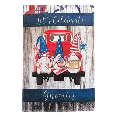 Homegifo Usa Proud Red Truck Garden Flag In Blue