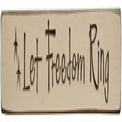 Homegifo Let Freedom Ring Engraved Block 12"