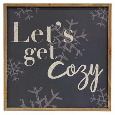 Homegifo *let's Get Cozy Snowflake Frame In Gray