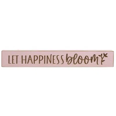 Homegifo Let Happiness Bloom Engraved Sign 24"