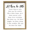 Homegifo Let Them Be Little Framed Print