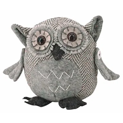 Homegifo *lg Plush Grey Owl In Gray
