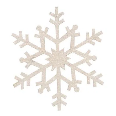 Homegifo Lg White Snowflake Ornament In Neutral
