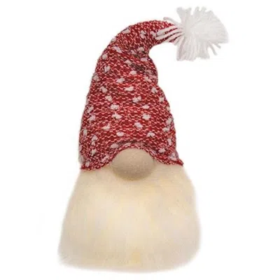 Homegifo *lighted Plush Santa Gnome In Red