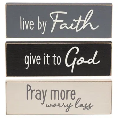 Homegifo Live By Faith Block 3 Asstd. In Multi