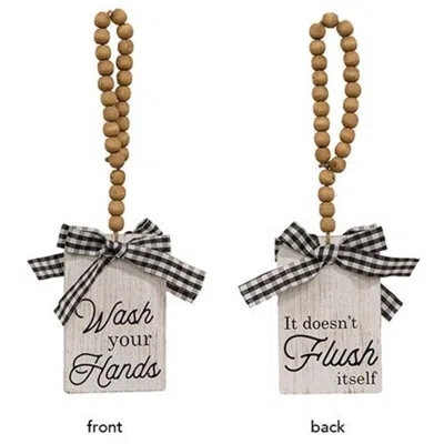 Homegifo Live Laugh Poop Door Ornament 3 Asstd. In Multi