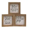 Homegifo Live Laugh Poop Mini Sign 3 Asstd.