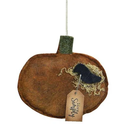 Homegifo Live Simply Pumpkin Ornament In Brown