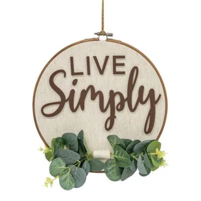 Homegifo *live Simply Sampler Wall Hanger In Green