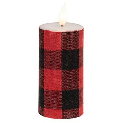 Homegifo Lodge Led Votive 2"x5" In Red