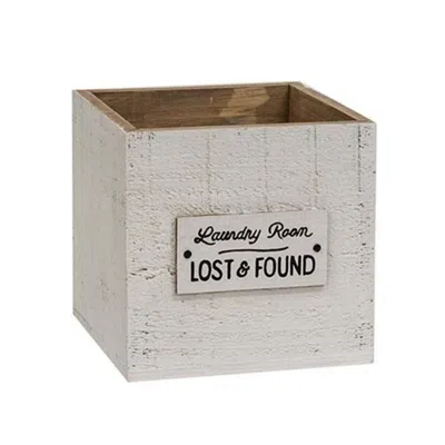 Homegifo Lost & Found Laundry Room Bin In Neutral