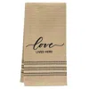 Homegifo Love Lives Here Dish Towel