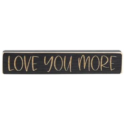 Homegifo Love You More Engraved Block 9"