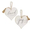 Homegifo *loved Beaded Heart Candle Ring 2 Asstd.
