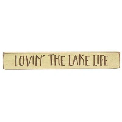 Homegifo Lovin' The Lake Life Engraved Block 12"