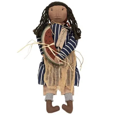Homegifo *maggie Doll With Watermelon Slice In Multi