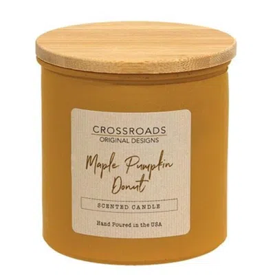 Homegifo Maple Pumpkin Donut 14oz Jar Candle W/wood Lid