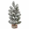 Homegifo Med Flocked Tree With Stump