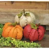 Homegifo Medium Burlap Pumpkin 3 Asstd.