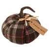 Homegifo *medium Plush Hello Fall Plaid Pumpkin