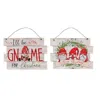 Homegifo *merry Christmas Gnome Wood Hanging Sign 2 Asstd.