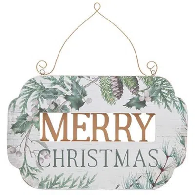 Homegifo *merry Christmas Greenery Plaque