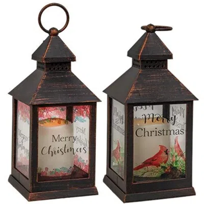 Homegifo Merry Christmas Lantern 2 Asstd. In Brown