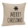 Homegifo Merry Christmas Snowflake Natural Pillow