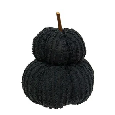 Homegifo *mini Black Chenille Pumpkin Stack