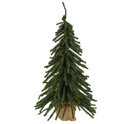 Homegifo Mini Downswept Tree With Burlap Base 24" In Green
