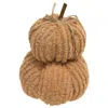 Homegifo Mini Dusty Orange Chenille Pumpkin Stack
