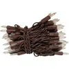 Homegifo Mini Light Set Brown Cord 50ct