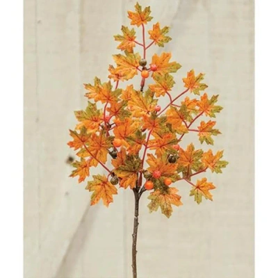Homegifo Mini Maple & Berries Pick 14" In Orange