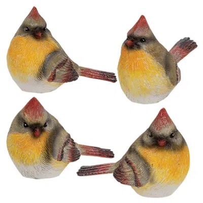 Homegifo Mini Resin Female Cardinal 4 Asstd. In Multi